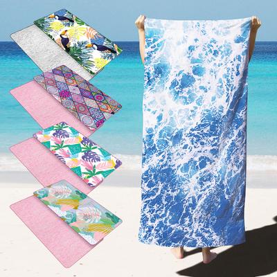 Mehrere Typen Mikrofaserdecke Schnelltrocknende Strandtücher, Übergroßes Druckhandtuch, Superabsorbierende Poolhandtuchdecke 1 Stück
