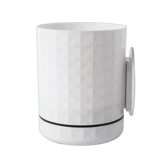 

Самополивна настінна кашпо Настінний горщик для квітів з резервуаром Отвори для дренажу Декоративний горщик для рослин для приміщень Зовнішнього використання