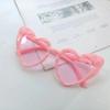 Pineapple Pattern Love Sunglasses Fashion Peach Heart Sunglasses Bridal Wedding Party Glasses