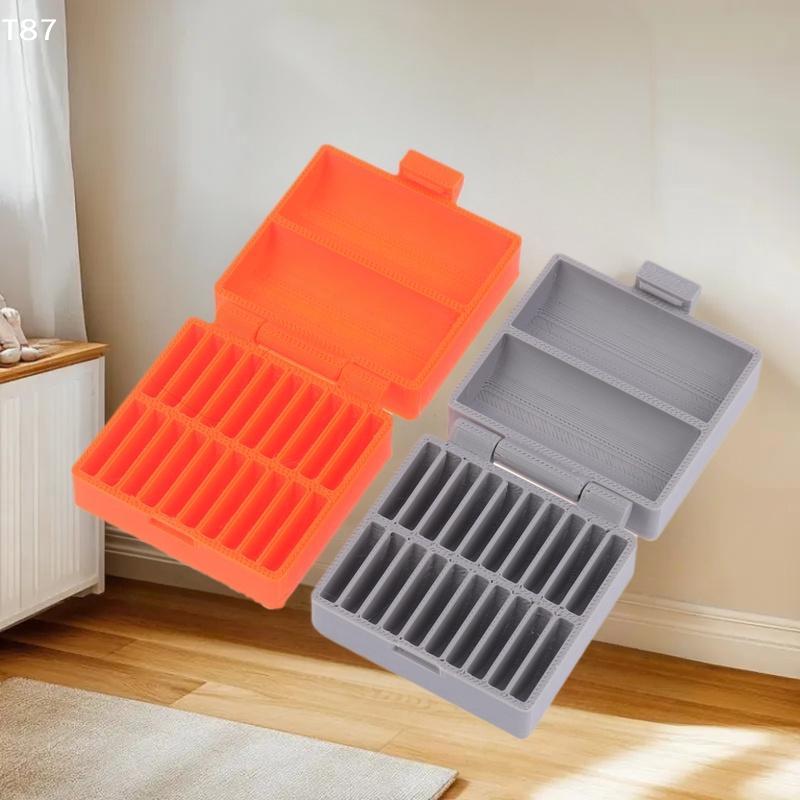 Coin Cell Battery Storage Case Small Battery Organizer Portable Batteries Protective Holder 20-Hole CR2032 Battery Box