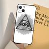 Illuminati Eye Occult Pyramid Phone Case For iPhone 16 15 14 Pro Max Plus 11 12 13 Pro Max XS 6 12 13 Mini Cover Shell