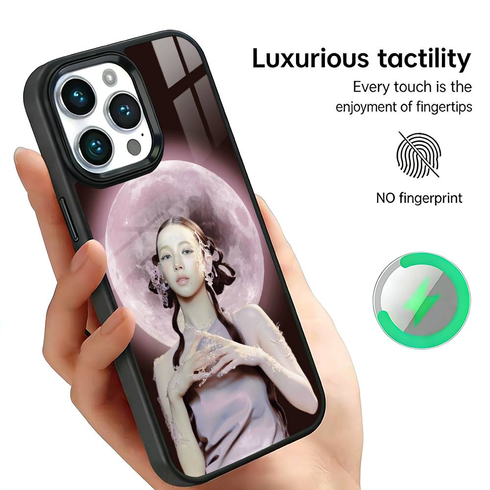 K-Ka-rina Wireless Charger Compatible Phone Case for iPhone 17/16/15/14/13/12/11 Pro Max Plus - Protective Funda Cover
