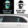 Autoaufkleber Dropshipping Baby an Bord Lustige Sonnenbrille Kinderaufkleber und Aufkleber Vinyl