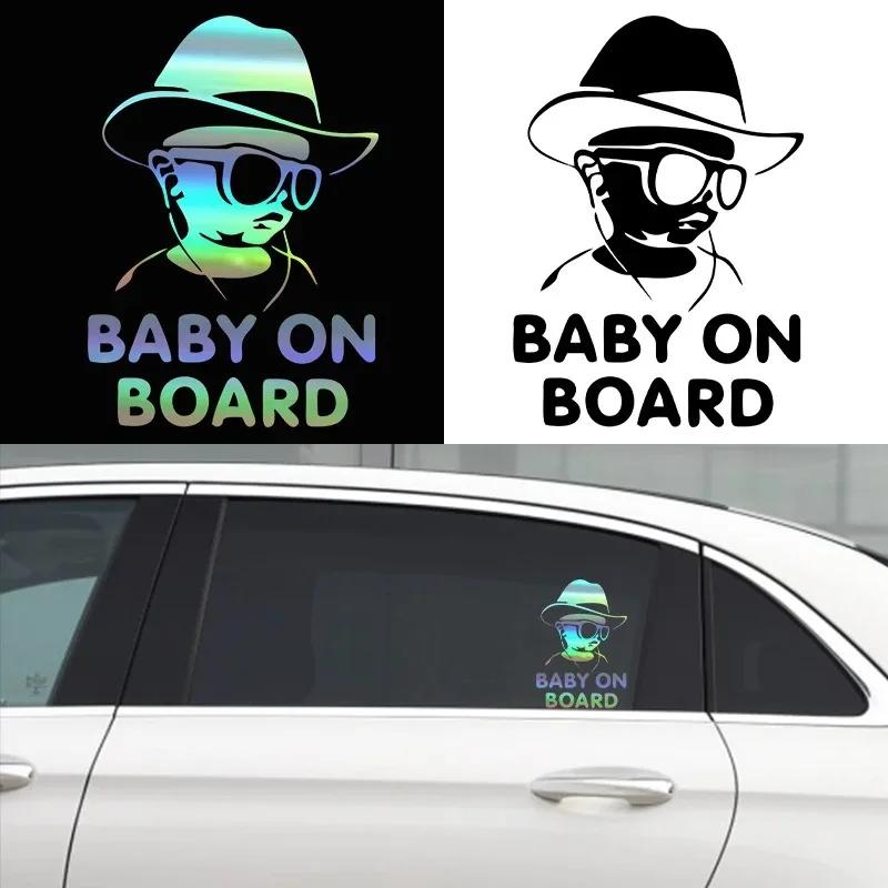 Autoaufkleber Dropshipping Baby an Bord Lustige Sonnenbrille Kinderaufkleber und Aufkleber Vinyl