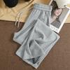 DIMANAF 2025 Autumn Winter Plus Size Women Pants Knitted Lady Long Pants Oversized Loose Casual Bottoms Thick