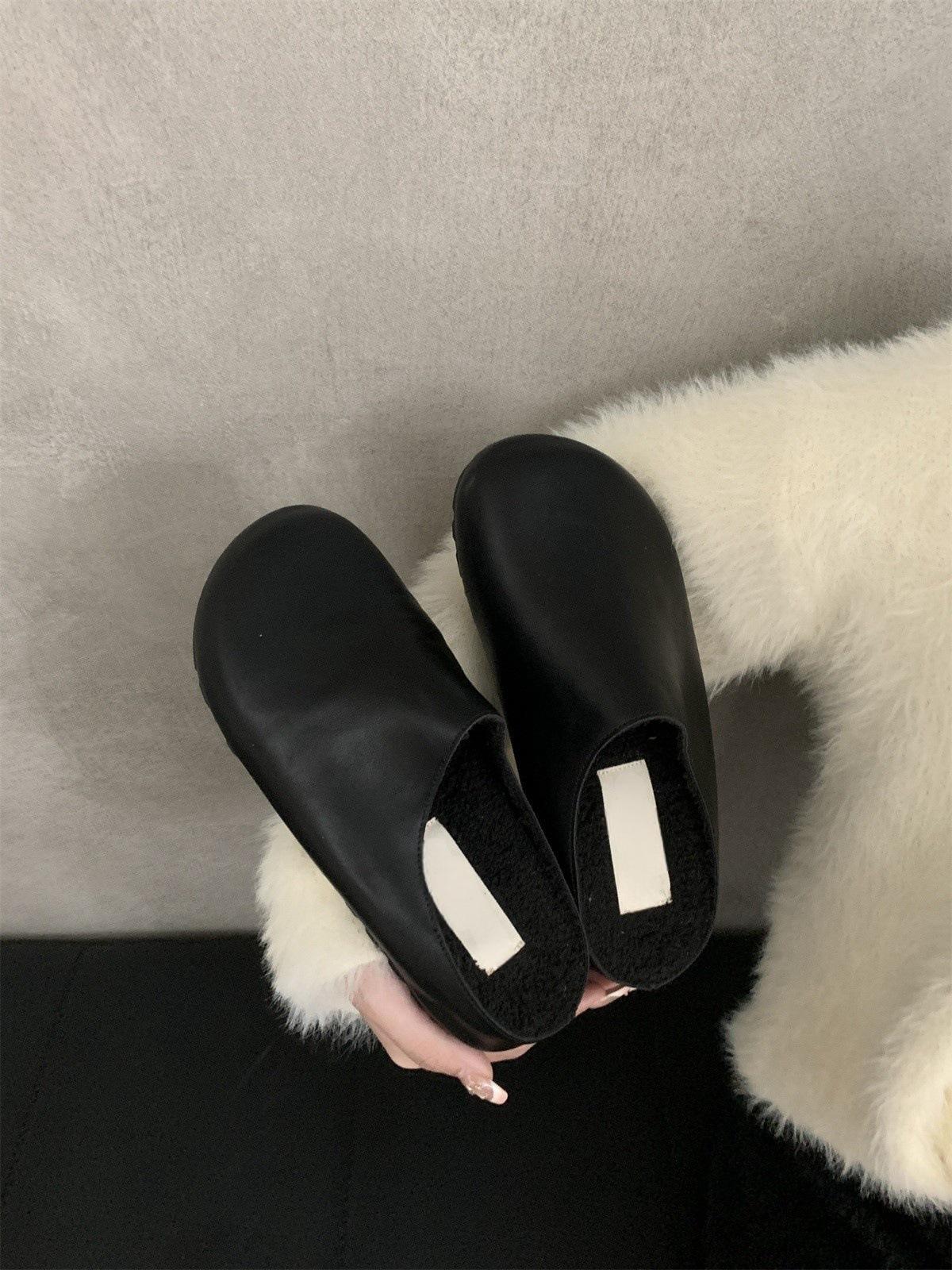 

Ленивая мода нишевая сумка головка полутапочки женская одежда новый ретро темперамент повседневная ленивая платформа muller одиночные туфли 40 чёрный