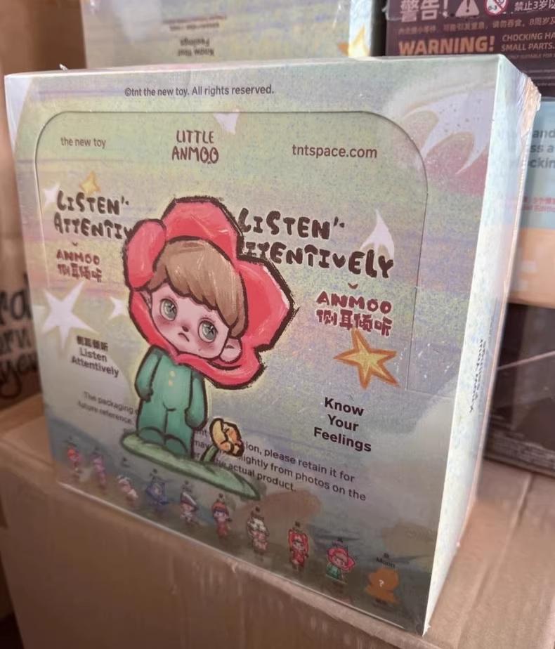 In Stock Genuine Tntspace Amo Anmoo Listen Series  Cute Animation Desktop Handmade Ornaments Doll Kawaii  Toys