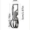 Stainless Steel Keychain Custom Lettering Keyring Personalized for Men's Waist Pendant Key Chain Ring Holder Laser Engraved