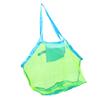 Large Mesh Beach Bag Sand Proof Quick Dry Storage Bag for Pool Toys Camping Boating Supplies Green