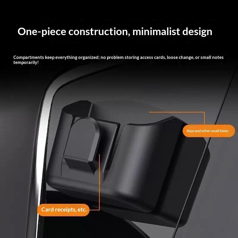 Universal Adhesive Car Dashboard Organizer, Car Key Holder Clip Mount Auto Card Key Storage Rack