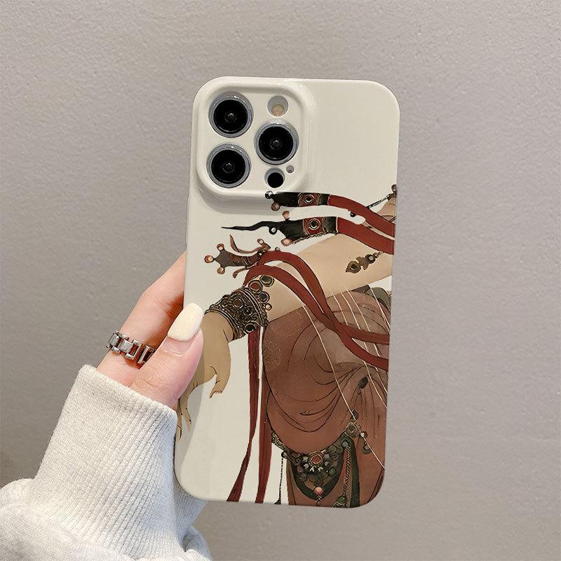 Dunhuanské jeskyně Nástěnný kryt na mobilní telefon Prémiový pro IPhone15 pro Apple 14promax Pouzdro s fólií 13 Niche
