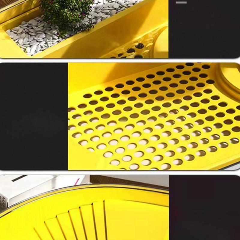 Indoor Bird Bath Tub for Small Companion Birds with Water Pump, Plastic Bath Tray and Clear Wall for Daily Use