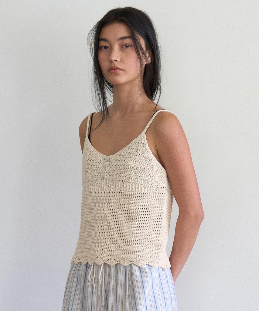 Manggomaenipeullijeu Sahara Knit Bustier_Natural