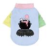1 Pc Halloween Pet Shirts Cute Ghost Pumpkin Print T‑Shirt Cats & Dogs Costume Festival Apparel For Party Cosplay