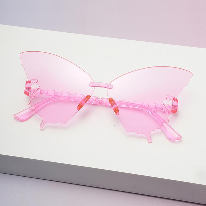 Butterfly Eyewear Unisex Frameless Sunglasses With Resin Lenses For Travel And Fashion