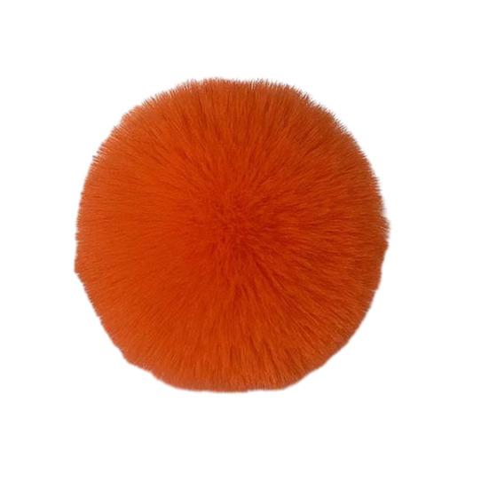Faux Fur Pom Pom Fluffy Ball with Elastic Loop Cute Plush Ball Bag Charm for Craft Projects Hat Accessories