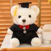 With Doctorial Hat Doctor Cap Graduation Bear Doll Sitting Bear Plush Toys  Party Favors