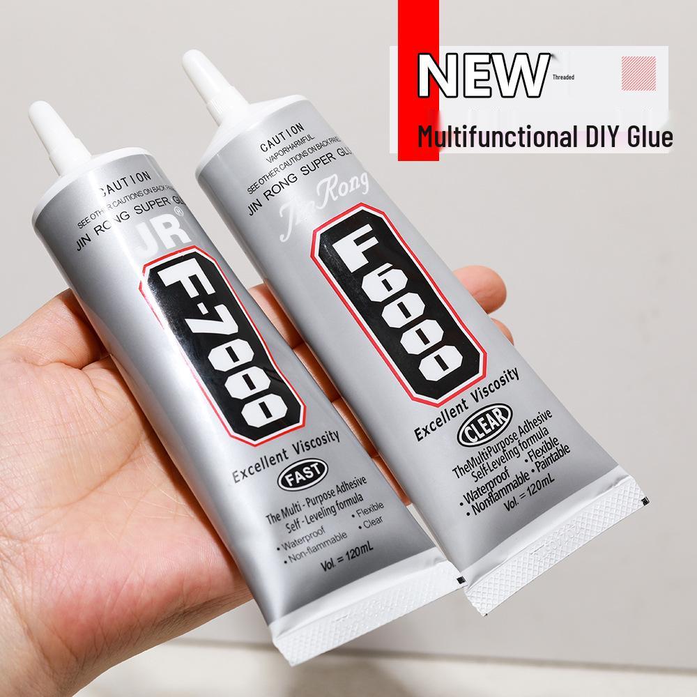 Jinrong F6000 Rhinestone & Mother-of-Pearl Jewelry Glue, 120ml - Universal DIY Craft Adhesive