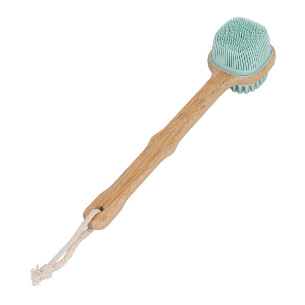 Back Scrubber Long Handle Double Sided Gentle Massage Exfoliating Body Shower Brush with Lanyard