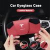 Per Tesla Model 3 Model S Model X Model Y Cybertruck SpaceX Auto Parasole Porta Occhiali Scatola Occhiali da Sole Portaoggetti Accessori