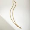 SF5079 New Arrivals Waterproof Jewelry Minimalist 18K Gold Plated Stainless Steel O Shaped Long Chain Sweater Necklace