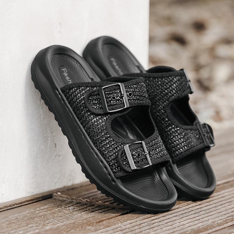 Summer Fashion Men's Slippers Casual Simple Sandals Non-Slip Mules Sandals For Men