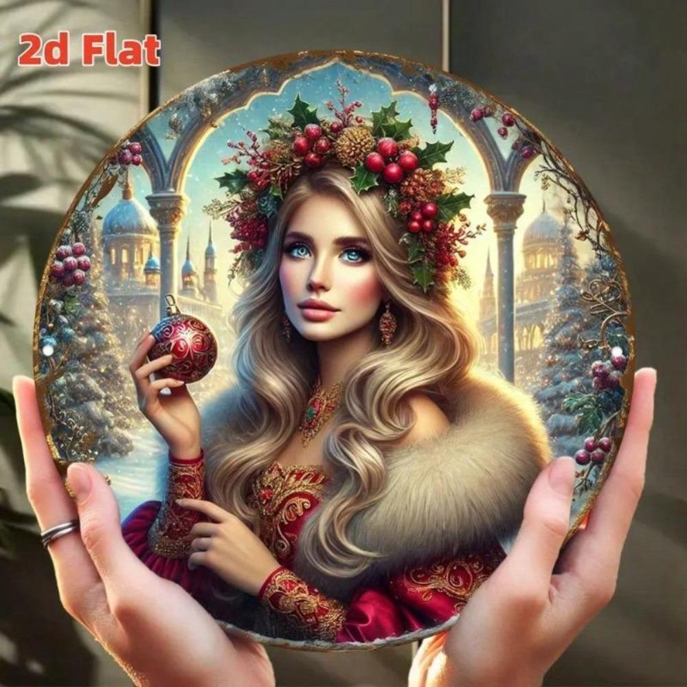 Flat Wall Metal Art Decor for Home Garden Cafe Christmas Vintage Gifts