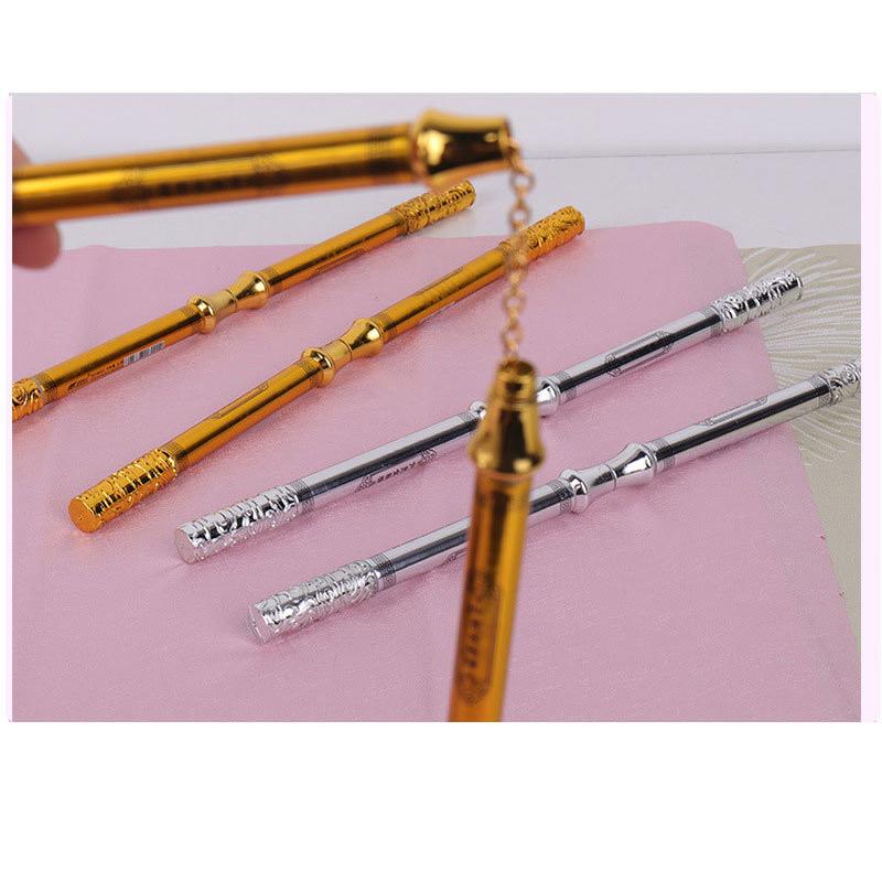 Golden Cudgel Nunchakus Pen Writing Rotating Pen Creative Stress Reliever Toy