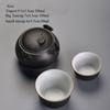 Ceramic Quick Tea Set One Pot Two Cups Kung Fu Tea Set Portable Tea Set