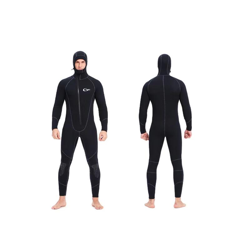 Men s 5mm Hooded One-Piece Wetsuit