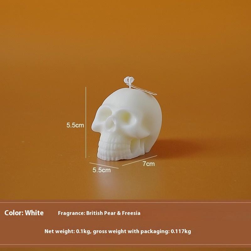 Halloween Scented Candle Gift Handmade Skull Pumpkin Shape Fragrance Ornament