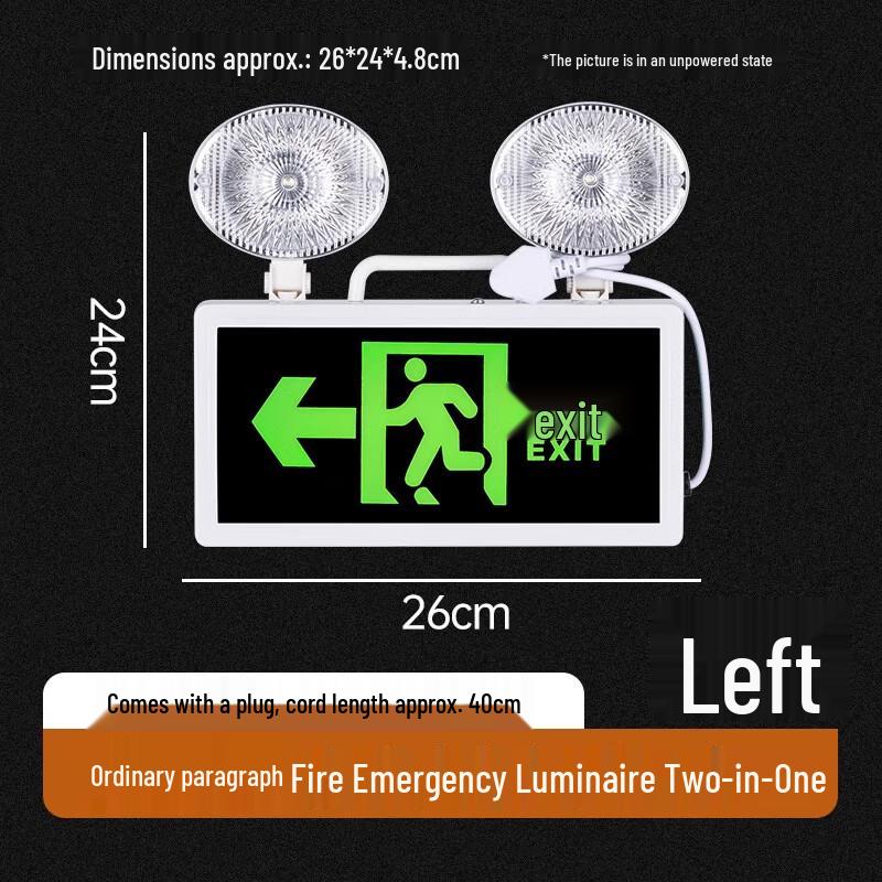 LED Emergency Exit Sign Light
