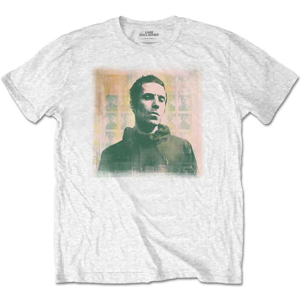 Liam Gallagher Monochrome T-Shirt White New L