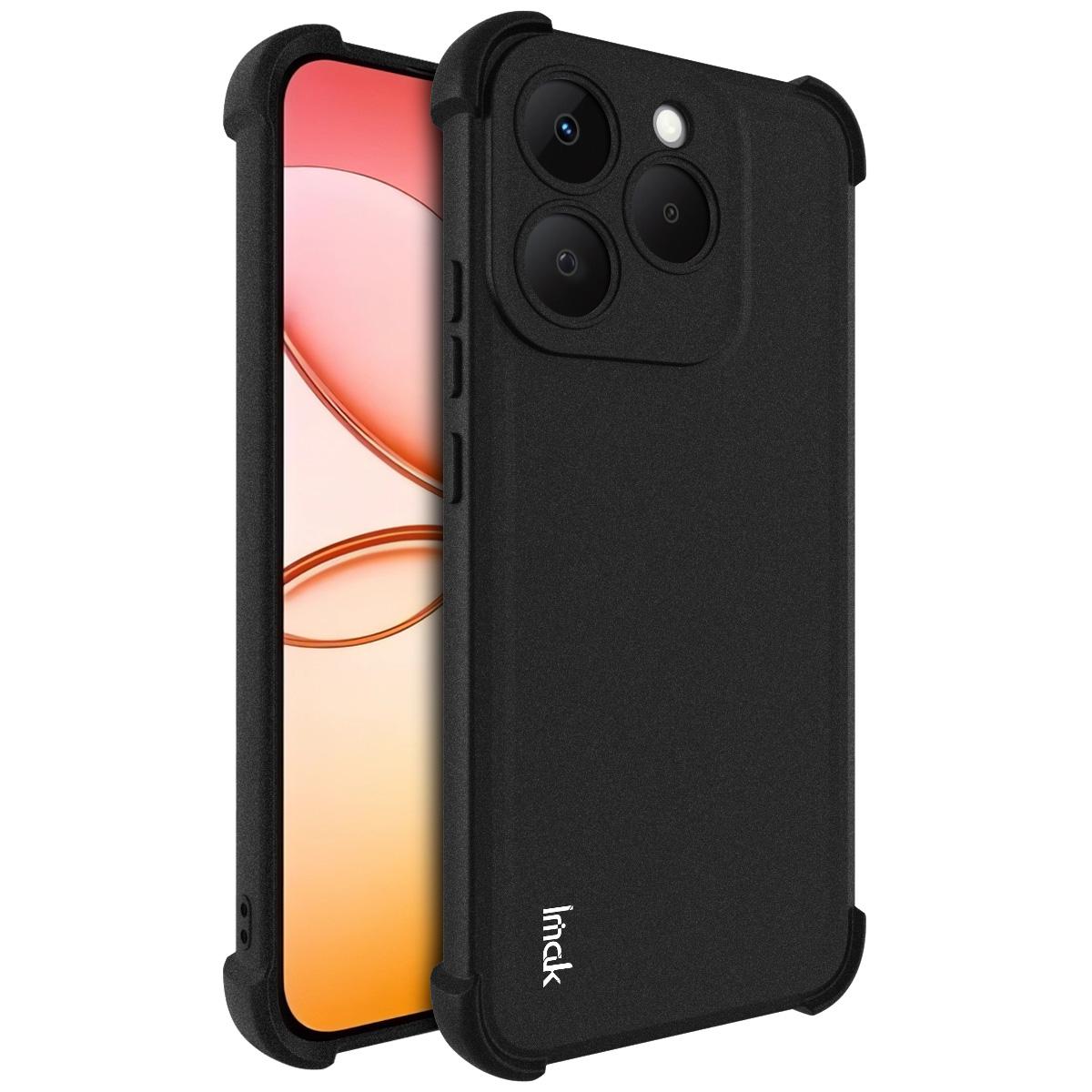 

Для Realme 15T 5G Чехол для телефона IMAK Ударопрочный Мягкий чехол Realme 15T 5G чёрный