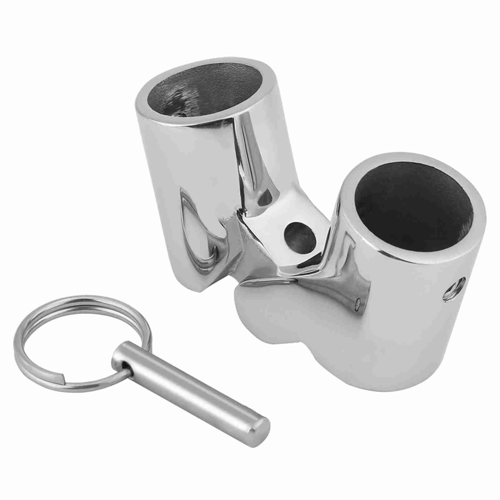 

Marine Stainless Steel Folding Swivel Coupling Tube Pipe Connector Boat Hardware Fitting(25mm)