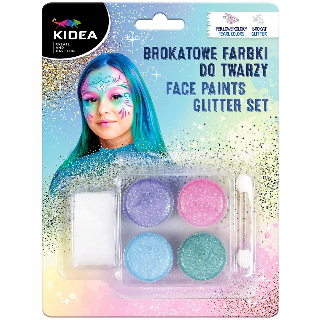 BROKATOWE FARBKI DO TWARZY KIDEA 5521