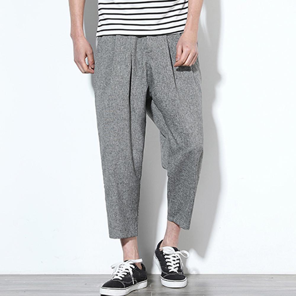 Linen Nine Points Sweatpants Loose Haren Trousers YKARITIANNA Mens Casual Soft Solid Pants Linen Nine Points Sweatpants Loose Haren Trousers YKARITIANNA Mens Casual Soft Solid Pants
