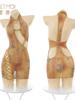Butterfly Ancient Style Hollow Out Chest-Exposing Cheongsam Uniform Temptation Nightdress Slim Sweet Mini Dress Sexy Top Pwf8