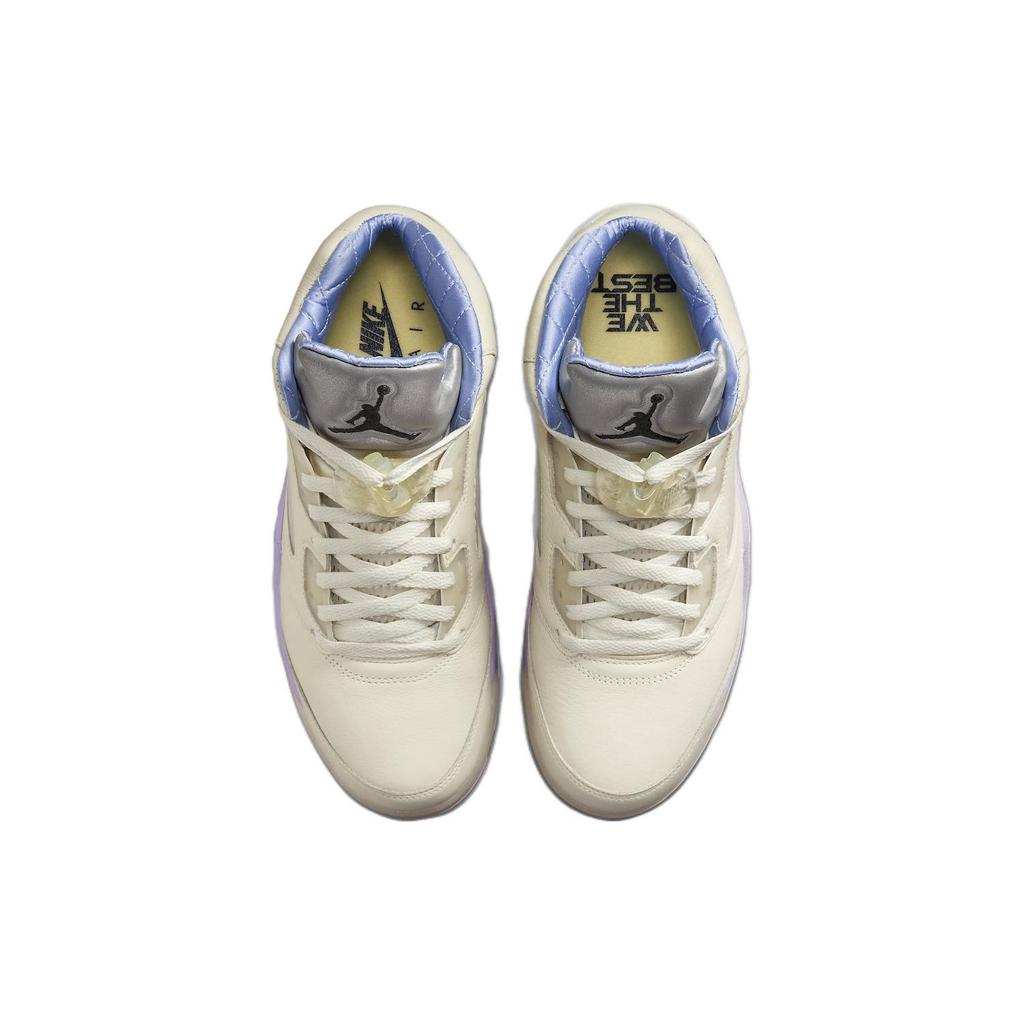 DJ Khaled x Air Jordan 5 Retro We The Best - Plachetnicová Unisexové Tenisky Bílá Vypraná Žlutá Fialová Hvězda DV4982-175