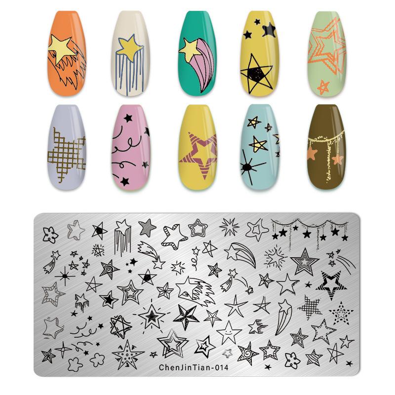 Tiger Zebra Leopard Print Nail Stamping Plates Animal Image Printing Stencil Nail Stamp Templates Nail Art Tool Nails Decoration