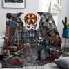 Resident Evil Comfortable Warm Flannel Blanket Print for Picnic Travel Sofa Bed Bedroom Chair Use.-TING