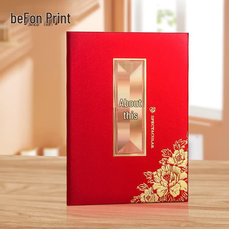 Befon A4 Red Executive Signing Book