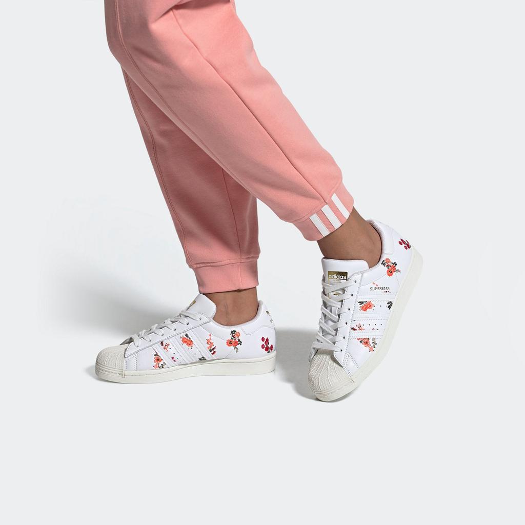 (WMNS) Adidas Superstar 'White Floral' Women's FY8768