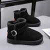 2025 Winter Children's Slip-On Snow Boots, Plus Velvet, Thickened, Soft Sole - Boys & Girls