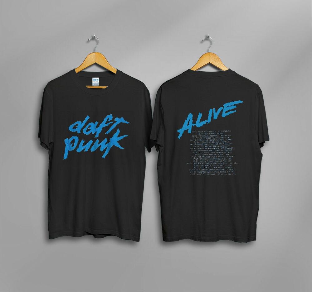 

Винтажная футболка Daft Punk 2007 Alive World Tour Concert S