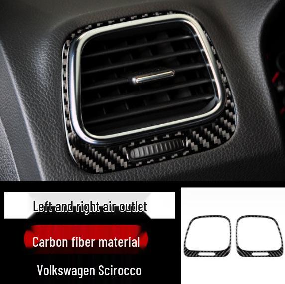 Volkswagen Scirocco Interieur Kohlefaser Konsole, Schalthebelrahmen, Türgriff & Luftausströmer Aufkleber Zubehör