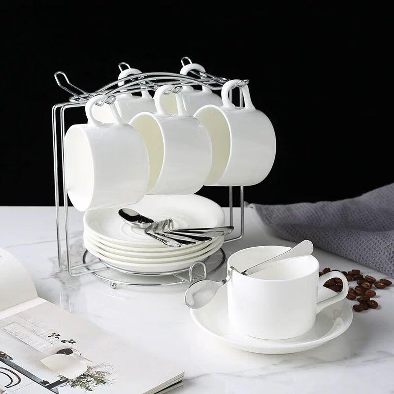 TXRMDX European Ceramic Coffee Cup and Saucer Set