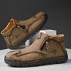 TUINANLE Frühling Handgefertigt Leder Herren Stiefel Design Sneaker Mann Atmungsaktiv Freizeit Schuhe Stiefeletten Outdoor