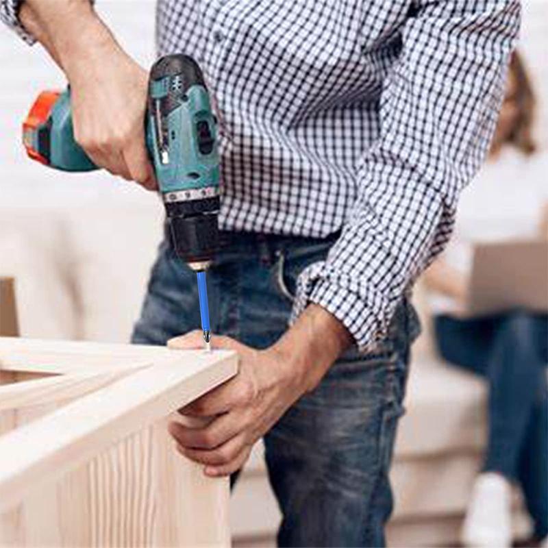 6Pcs Hexagonal Handle Anti Skid Electric Screwdriver Woodworking Cross Screwdriver Tool Set PH1 PH2 PH3 PZ1 PZ2 PZ3