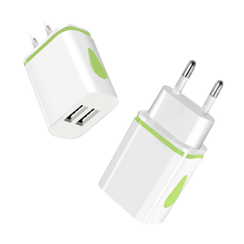 Light Luminous Double-sided Water Drop Charger Smart USB Mobile Phone Universal Charging Head 1A